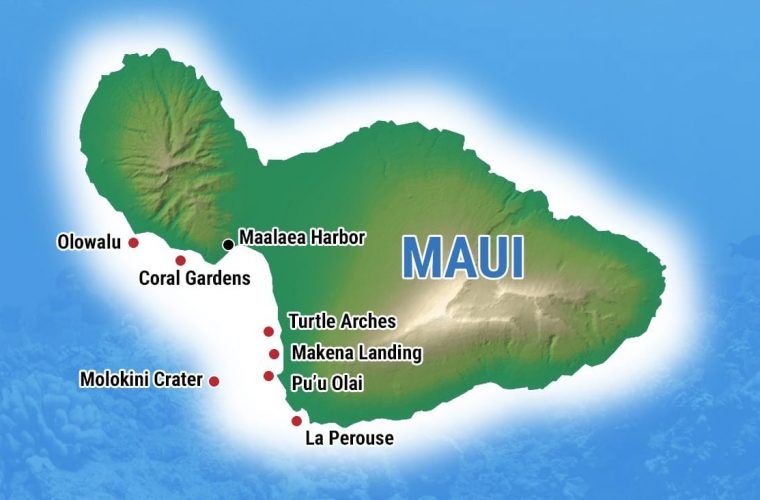 Maui Snorkeling Map - Explore the Top Spots on Maui